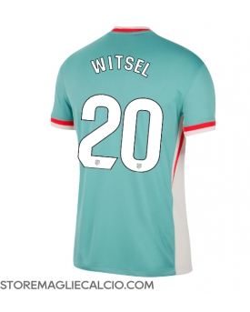 Atletico Madrid Axel Witsel #20 Maglia Gara Trasferta Repliche 2024-25